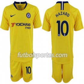 Camisetas Chelsea Hazard 10 Niño Segunda Equipacion 2018/2019